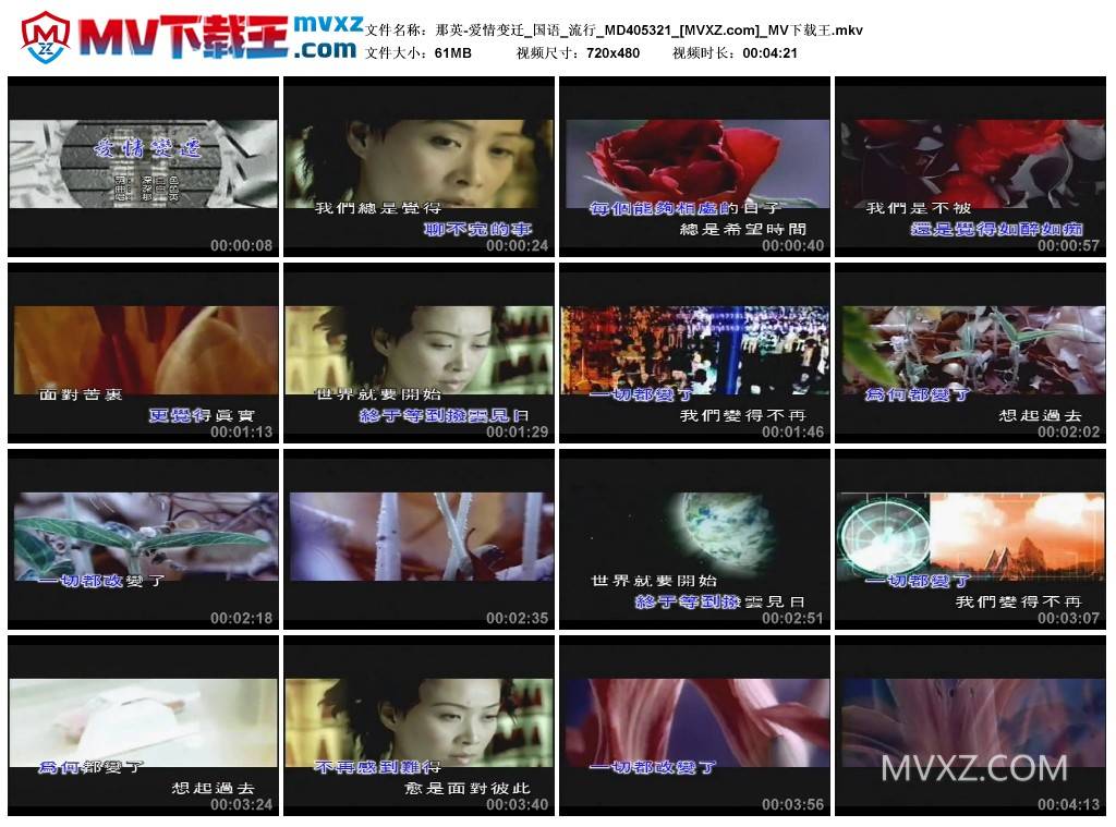 那英-爱情变迁_国语_流行_MD405321